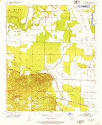 Fouke NE Arkansas Historical topographic map, 1:24000 scale, 7.5 X 7.5 Minute, Year 1952