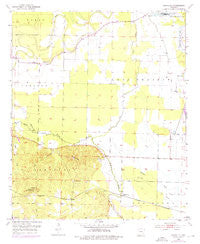 Fouke NE Arkansas Historical topographic map, 1:24000 scale, 7.5 X 7.5 Minute, Year 1952