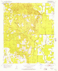 Fouke SE Arkansas Historical topographic map, 1:24000 scale, 7.5 X 7.5 Minute, Year 1952