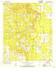 Fouke SE Arkansas Historical topographic map, 1:24000 scale, 7.5 X 7.5 Minute, Year 1952