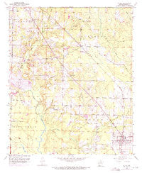 Fouke Arkansas Historical topographic map, 1:24000 scale, 7.5 X 7.5 Minute, Year 1952