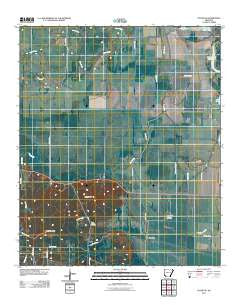 Fouke NE Arkansas Historical topographic map, 1:24000 scale, 7.5 X 7.5 Minute, Year 2011