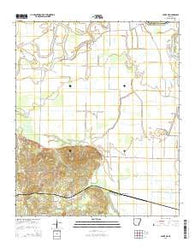 Fouke NE Arkansas Current topographic map, 1:24000 scale, 7.5 X 7.5 Minute, Year 2014