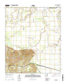 Fouke NE Arkansas Current topographic map, 1:24000 scale, 7.5 X 7.5 Minute, Year 2014