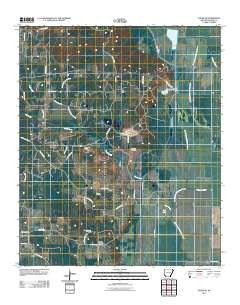 Fouke SE Arkansas Historical topographic map, 1:24000 scale, 7.5 X 7.5 Minute, Year 2011