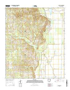Fouke SE Arkansas Current topographic map, 1:24000 scale, 7.5 X 7.5 Minute, Year 2014
