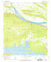 Fourche Arkansas Historical topographic map, 1:24000 scale, 7.5 X 7.5 Minute, Year 1961
