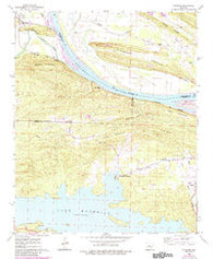 Fourche Arkansas Historical topographic map, 1:24000 scale, 7.5 X 7.5 Minute, Year 1961