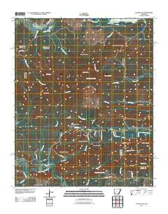 Fourche SW Arkansas Historical topographic map, 1:24000 scale, 7.5 X 7.5 Minute, Year 2011