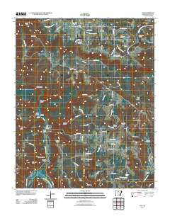 Fox Arkansas Historical topographic map, 1:24000 scale, 7.5 X 7.5 Minute, Year 2011