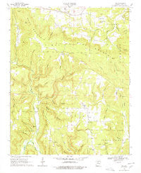 Fox Arkansas Historical topographic map, 1:24000 scale, 7.5 X 7.5 Minute, Year 1969