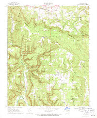 Fox Arkansas Historical topographic map, 1:24000 scale, 7.5 X 7.5 Minute, Year 1969