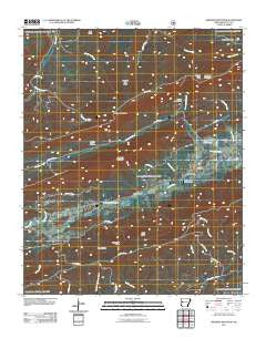 Freedom Mountain Arkansas Historical topographic map, 1:24000 scale, 7.5 X 7.5 Minute, Year 2011