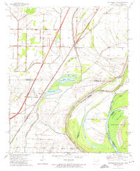 Frenchmans Bayou Arkansas Historical topographic map, 1:24000 scale, 7.5 X 7.5 Minute, Year 1970