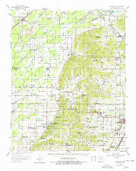 Gainesville Arkansas Historical topographic map, 1:62500 scale, 15 X 15 Minute, Year 1958