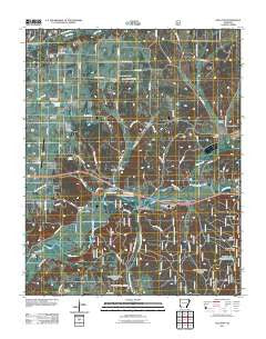 Gallatin Arkansas Historical topographic map, 1:24000 scale, 7.5 X 7.5 Minute, Year 2011