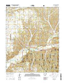 Gallatin Arkansas Current topographic map, 1:24000 scale, 7.5 X 7.5 Minute, Year 2014