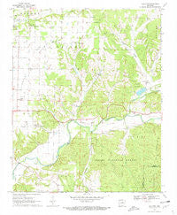 Gallatin Arkansas Historical topographic map, 1:24000 scale, 7.5 X 7.5 Minute, Year 1970