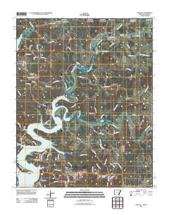 Gamaliel Arkansas Historical topographic map, 1:24000 scale, 7.5 X 7.5 Minute, Year 2011