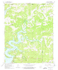 Gamaliel Arkansas Historical topographic map, 1:24000 scale, 7.5 X 7.5 Minute, Year 1965