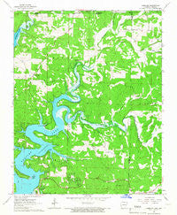 Gamaliel Arkansas Historical topographic map, 1:24000 scale, 7.5 X 7.5 Minute, Year 1965