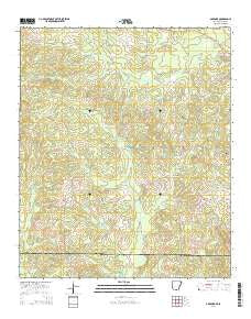 Gardner Arkansas Current topographic map, 1:24000 scale, 7.5 X 7.5 Minute, Year 2014