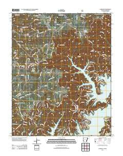Garfield Arkansas Historical topographic map, 1:24000 scale, 7.5 X 7.5 Minute, Year 2012