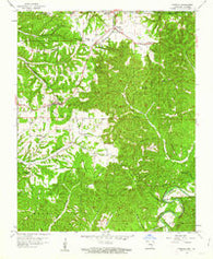 Garfield Arkansas Historical topographic map, 1:24000 scale, 7.5 X 7.5 Minute, Year 1958