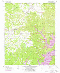 Garfield Arkansas Historical topographic map, 1:24000 scale, 7.5 X 7.5 Minute, Year 1958