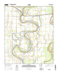 Garland Arkansas Current topographic map, 1:24000 scale, 7.5 X 7.5 Minute, Year 2014