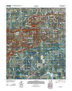 Garner Arkansas Historical topographic map, 1:24000 scale, 7.5 X 7.5 Minute, Year 2011