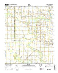 Garrett Grove Arkansas Current topographic map, 1:24000 scale, 7.5 X 7.5 Minute, Year 2014