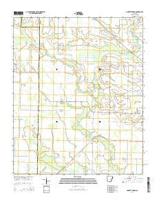 Garrett Grove Arkansas Current topographic map, 1:24000 scale, 7.5 X 7.5 Minute, Year 2014