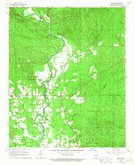 Geneva Arkansas Historical topographic map, 1:24000 scale, 7.5 X 7.5 Minute, Year 1966