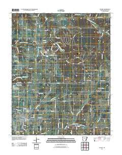 Gentry Arkansas Historical topographic map, 1:24000 scale, 7.5 X 7.5 Minute, Year 2011