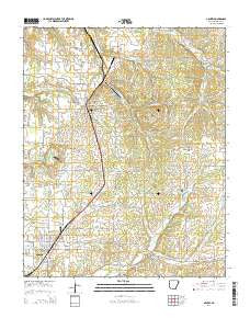Gentry Arkansas Current topographic map, 1:24000 scale, 7.5 X 7.5 Minute, Year 2014