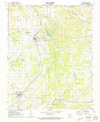 Gentry Arkansas Historical topographic map, 1:24000 scale, 7.5 X 7.5 Minute, Year 1971
