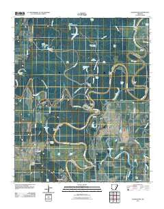 Georgetown Arkansas Historical topographic map, 1:24000 scale, 7.5 X 7.5 Minute, Year 2011
