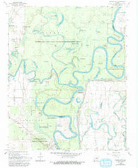 Georgetown Arkansas Historical topographic map, 1:24000 scale, 7.5 X 7.5 Minute, Year 1968