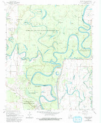Georgetown Arkansas Historical topographic map, 1:24000 scale, 7.5 X 7.5 Minute, Year 1968