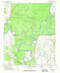 Georgetown Arkansas Historical topographic map, 1:24000 scale, 7.5 X 7.5 Minute, Year 1968