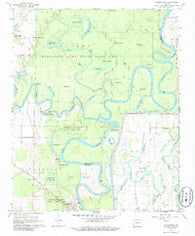 Georgetown Arkansas Historical topographic map, 1:24000 scale, 7.5 X 7.5 Minute, Year 1968