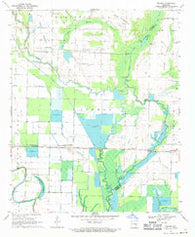 Geridge Arkansas Historical topographic map, 1:24000 scale, 7.5 X 7.5 Minute, Year 1969