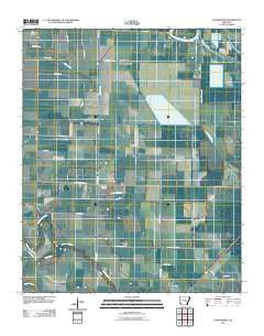 Gethsemane Arkansas Historical topographic map, 1:24000 scale, 7.5 X 7.5 Minute, Year 2011
