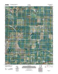 Gieseck Arkansas Historical topographic map, 1:24000 scale, 7.5 X 7.5 Minute, Year 2011