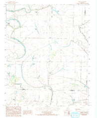 Gieseck Arkansas Historical topographic map, 1:24000 scale, 7.5 X 7.5 Minute, Year 1984
