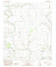 Gieseck Arkansas Historical topographic map, 1:24000 scale, 7.5 X 7.5 Minute, Year 1984