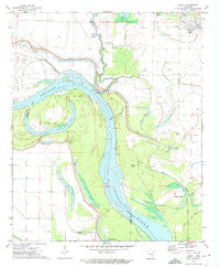 Gillett Arkansas Historical topographic map, 1:24000 scale, 7.5 X 7.5 Minute, Year 1972