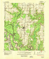 Gillett Arkansas Historical topographic map, 1:62500 scale, 15 X 15 Minute, Year 1935