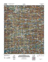 Gillham Arkansas Historical topographic map, 1:24000 scale, 7.5 X 7.5 Minute, Year 2011
